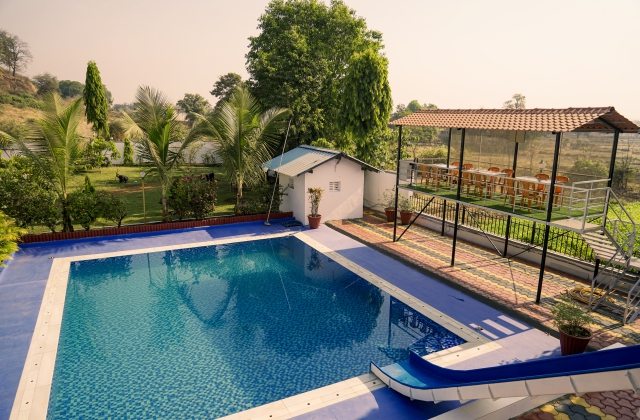 farmhouse in karjat with swimming pool